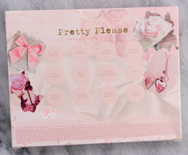 ColourPop Pretty Please Eyeshadow Palette Evaluation & Swatches